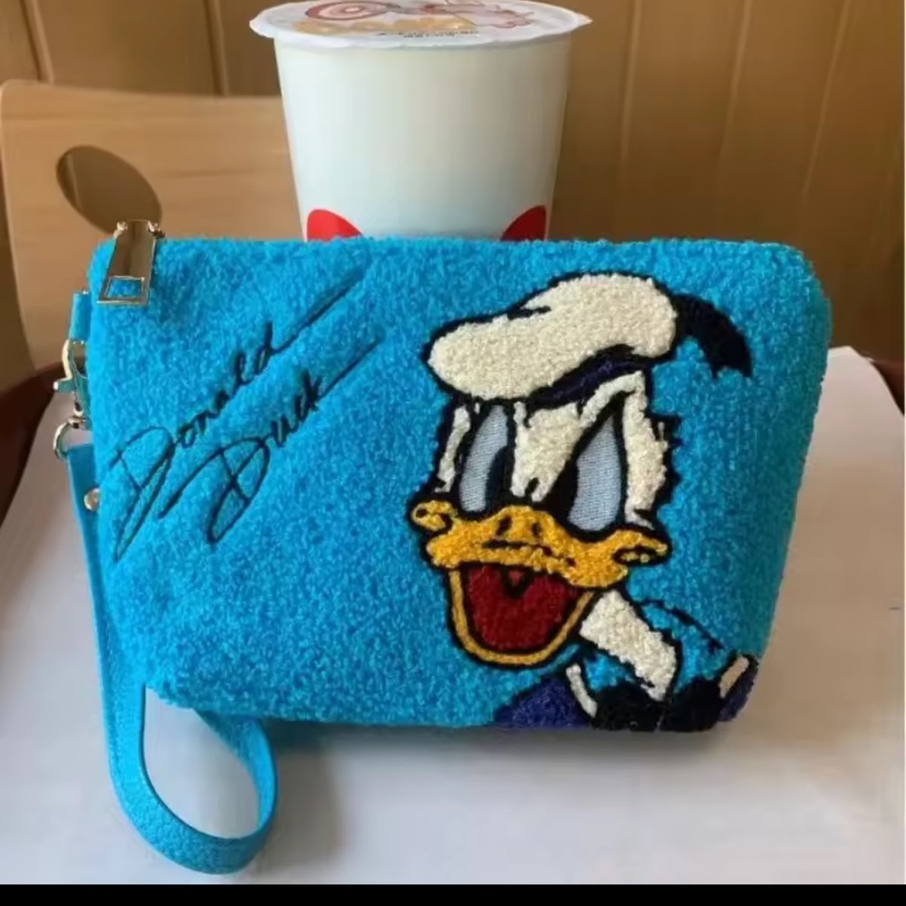 Blue Donald Duck Wristlet